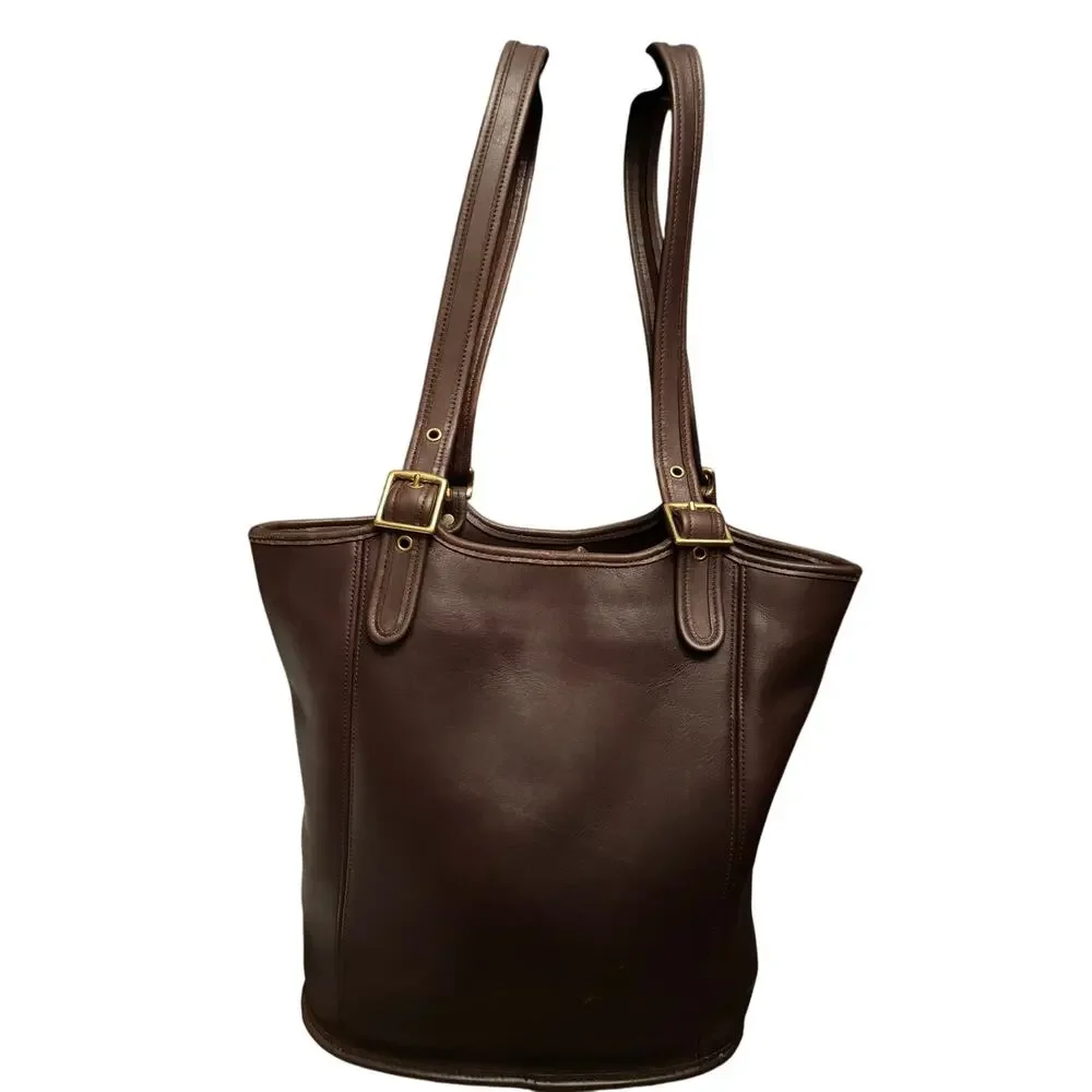 Rich Chocolate Brown Coach Vintage Legacy Large Shopper - Picture 4 of 9